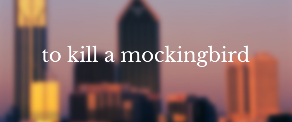 to kill a mockingbird banner image